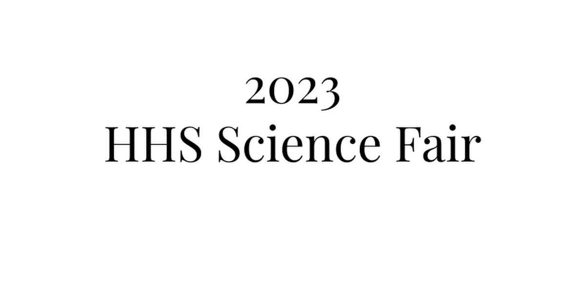 Sci Fair Photo 2023