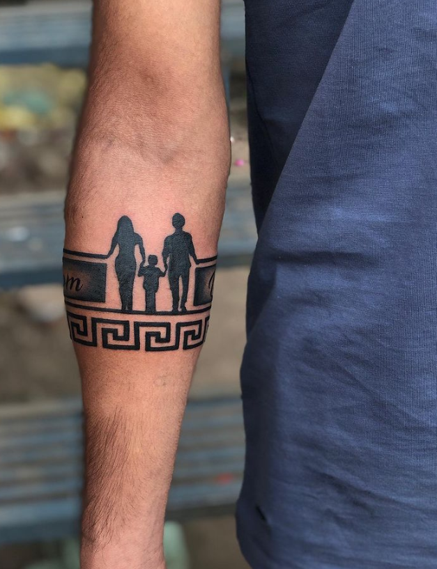 Cute Family Armband Tattoos Men Women