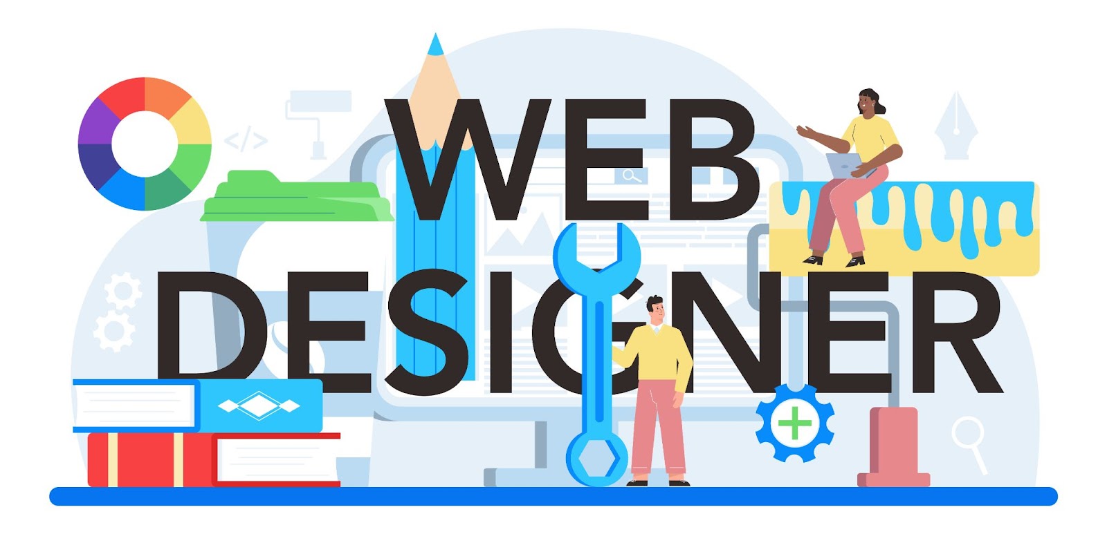 A design template about a web designer