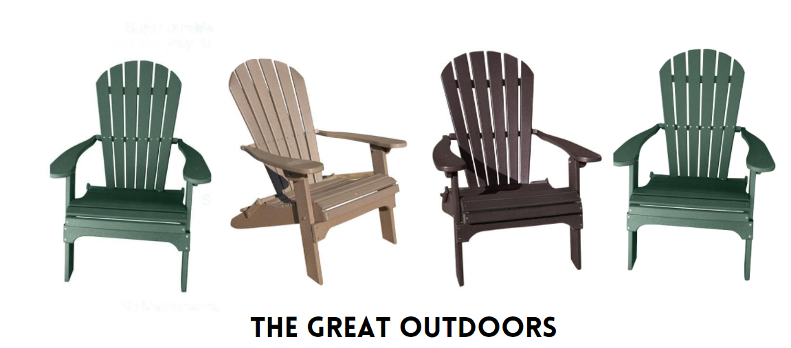 brown green and tan poly resin adirondack chair color ideas