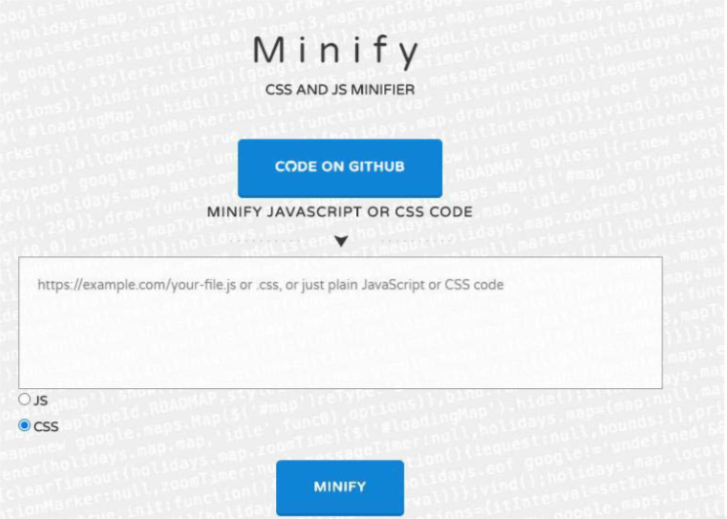 How to minify website script to improve website performance