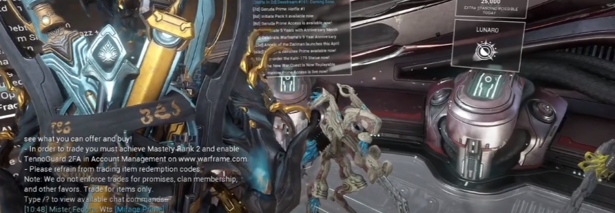 Warframe chat not working