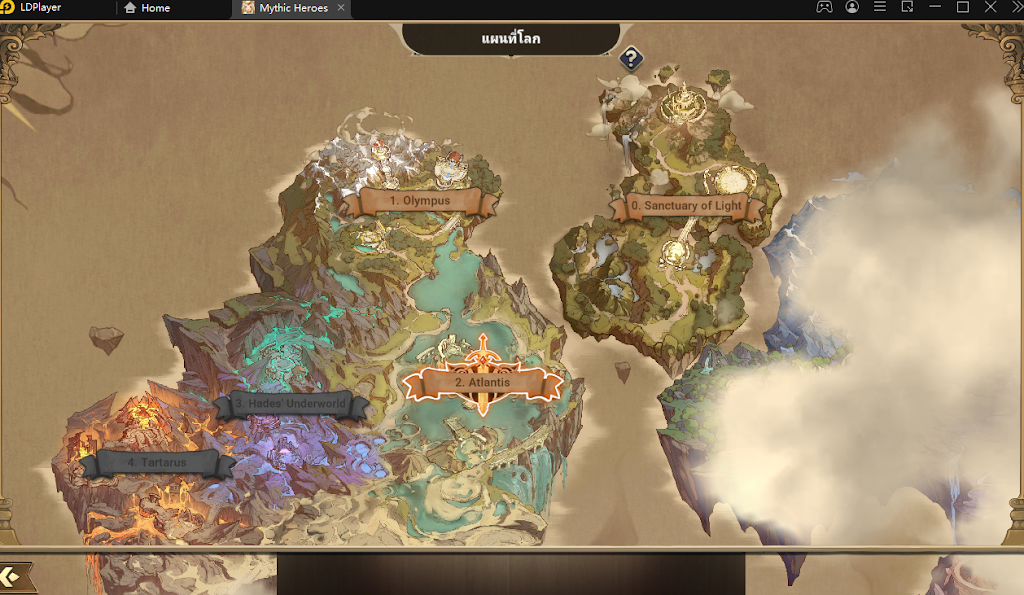 Mythic Heroes (ภาษาไทย) กาชา เทพพระเจ้า เล่นเต็มจอ ภาพสวย วิธี รีไอดีหาตัวละครเทพ แบบ 4 เท่า บน LDPlayer