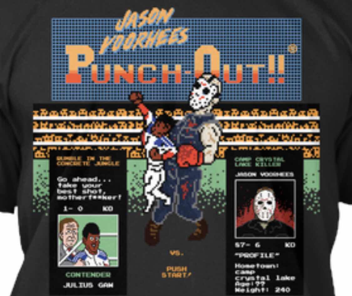 Jason Voorhees Punchout Shirt Puts Jason vs Julius