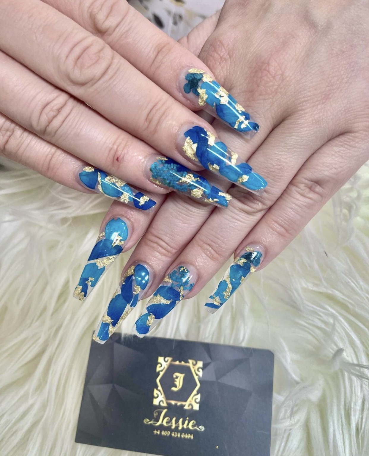 Blue Raisin Glamorous Birthday Nails