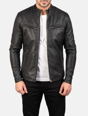 Ionic Black Leather Jacket