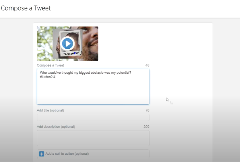 Compose a video Tweet