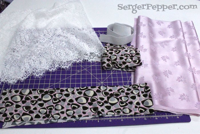 Couture Lace Skirt Tutorial by Serger Pepper | Mabey She Made It | #lace #skirt #skirtutorial #sewingforkids #selfishsewing #linedskirt