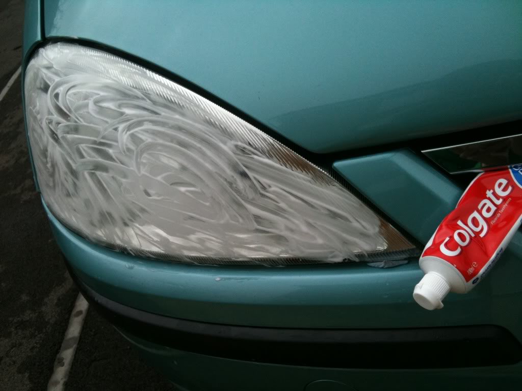 Toothpaste For Foggy Headlights
