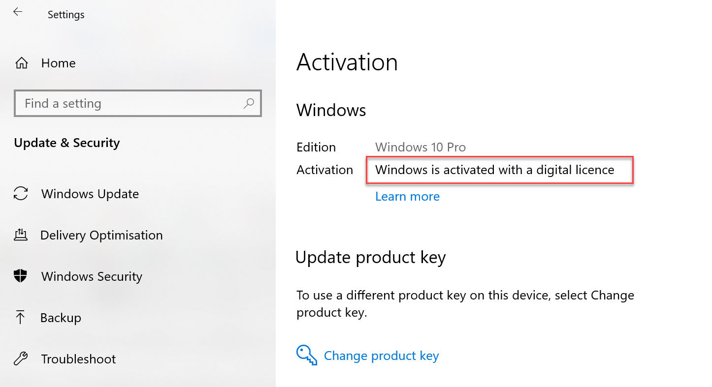 Link Windows 10 license with your Microsoft Account before proceeding