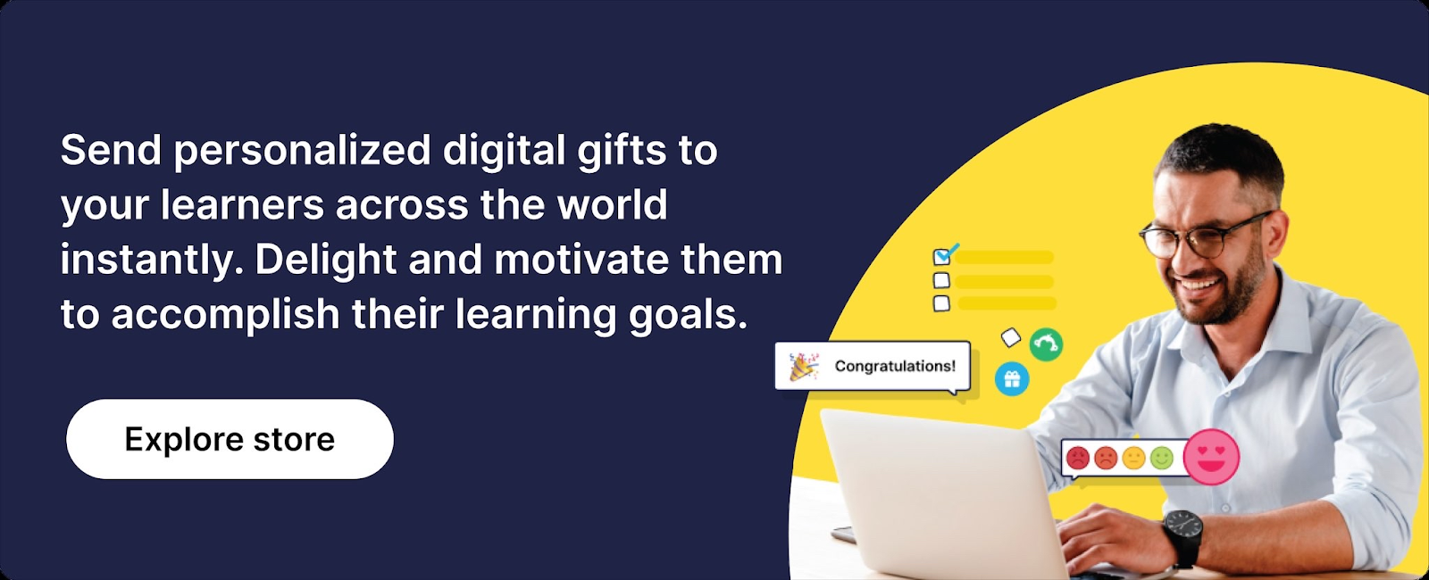 sending personalized digiftal gifts for learners