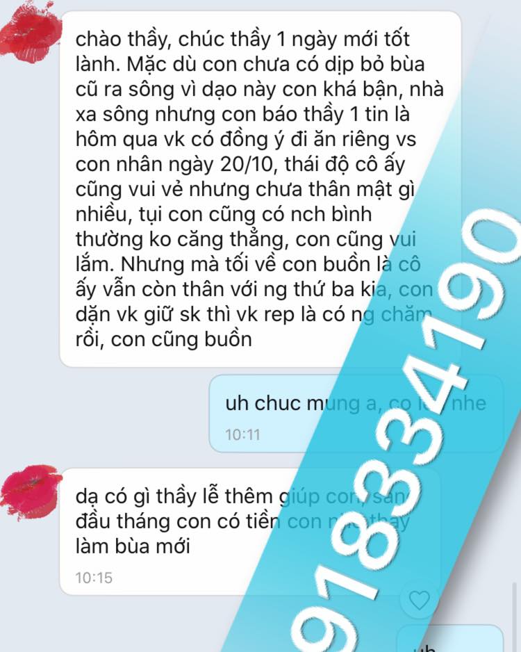 Còn nếu đã ngoại tình thì thầy sẽ có cách để vợ bạn tự quay về. Không mất nhiều chi phí, không mất nhiều thời gian mà hạnh phúc gia đình bạn sẽ được cứu chữa khi có thầy Pá Vi.