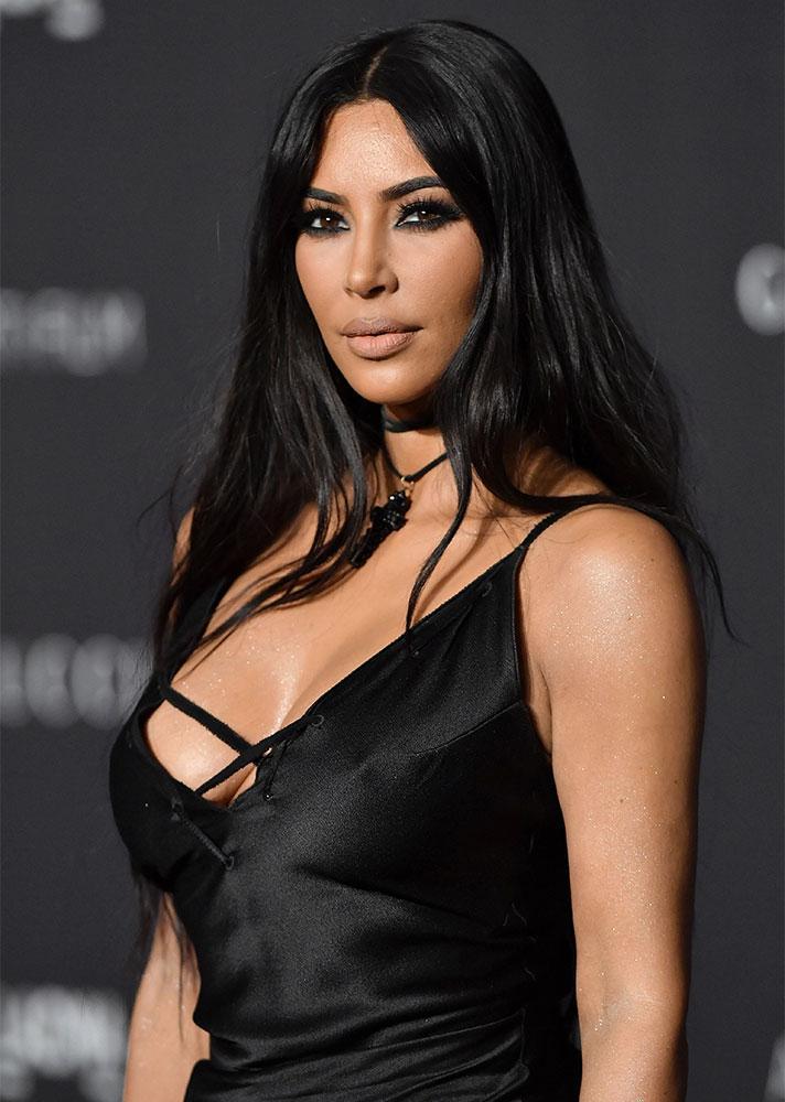 STYLECASTER | Celebrities With Black Hair | Kim Kardashian