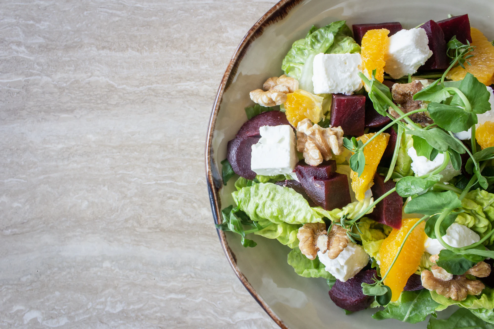 health food in a bowl