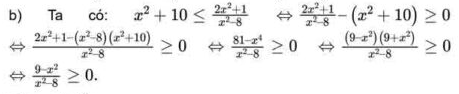 Hướng dẫn giải bất phương trình bậc 2 chứa ẩn ở mẫu ví dụ 2