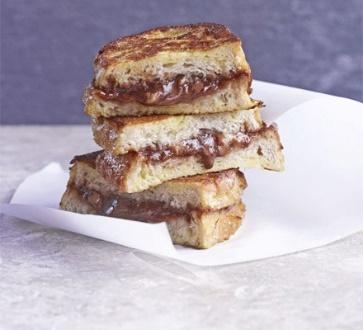 Chocolate & banana French toast recipe | BBC Good Food