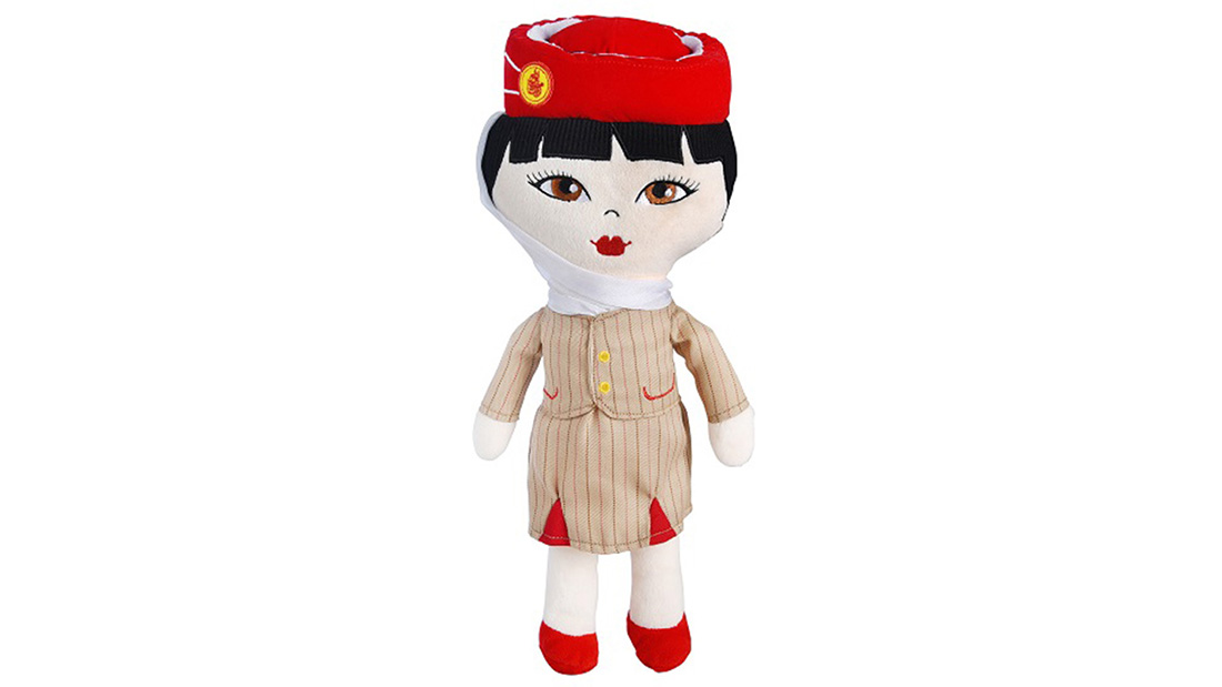 fly emirates logo little travellers pilot rag doll popular giveaway items 2020