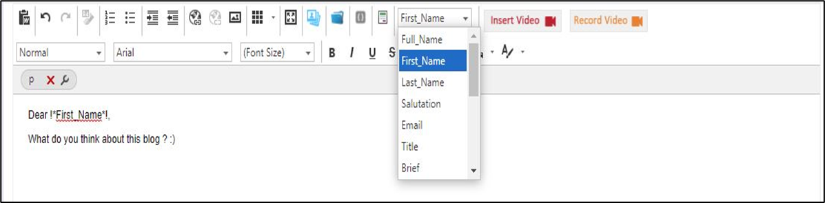 a sample of how to use an advanced feature in the cheers connect platform