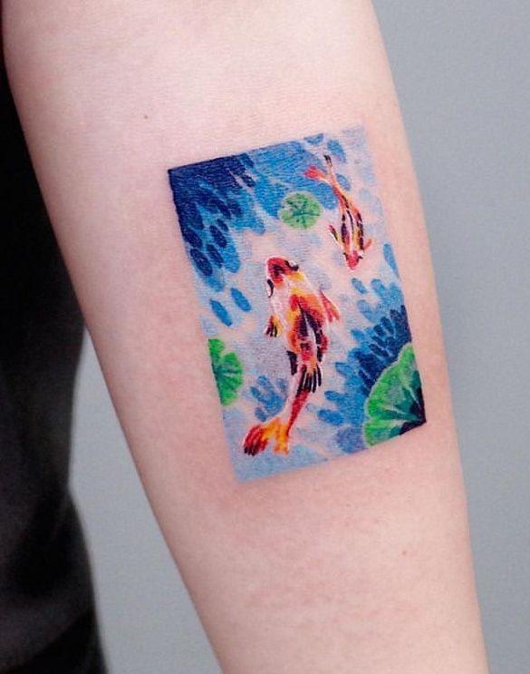 Soosoo fish Tattoo | Galaxy tattoo, Nature tattoos, Tattoo artists