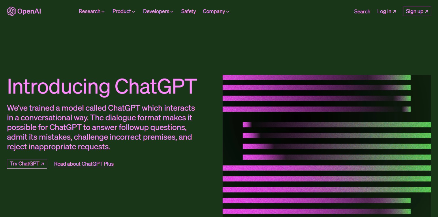 Screen with ChatGPT chat with AI or artificial intelligence