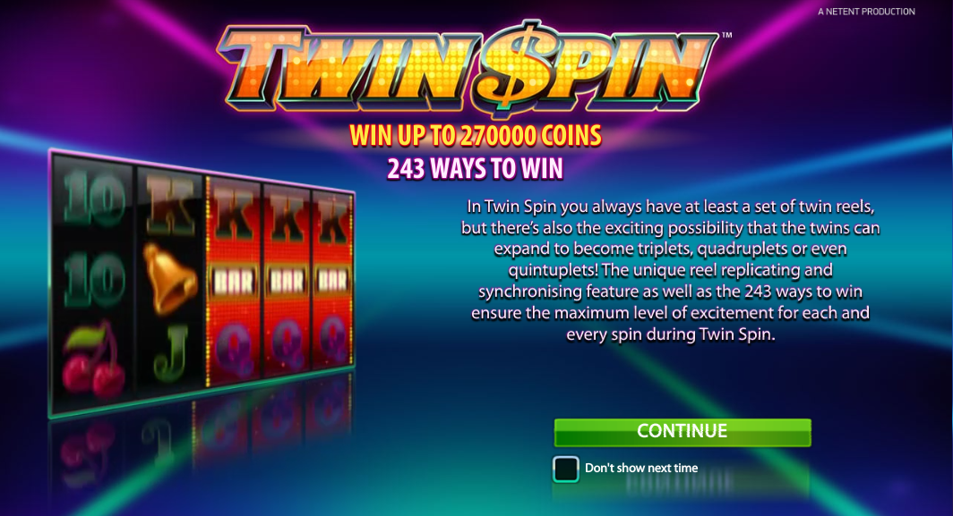 Twin Spin features