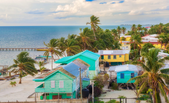 the town of Caye Caulker