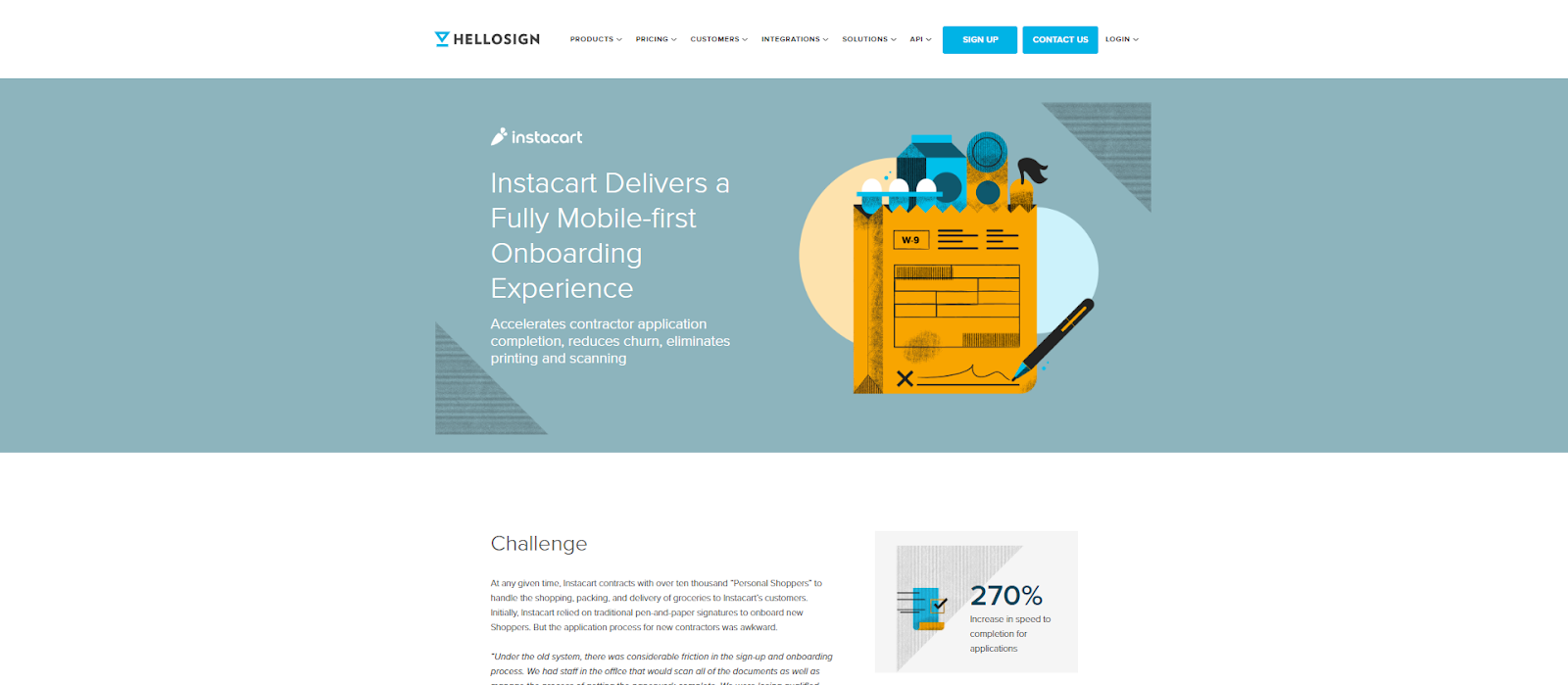 HelloSign's case studies were critical for driving conversions throughout the funnel.