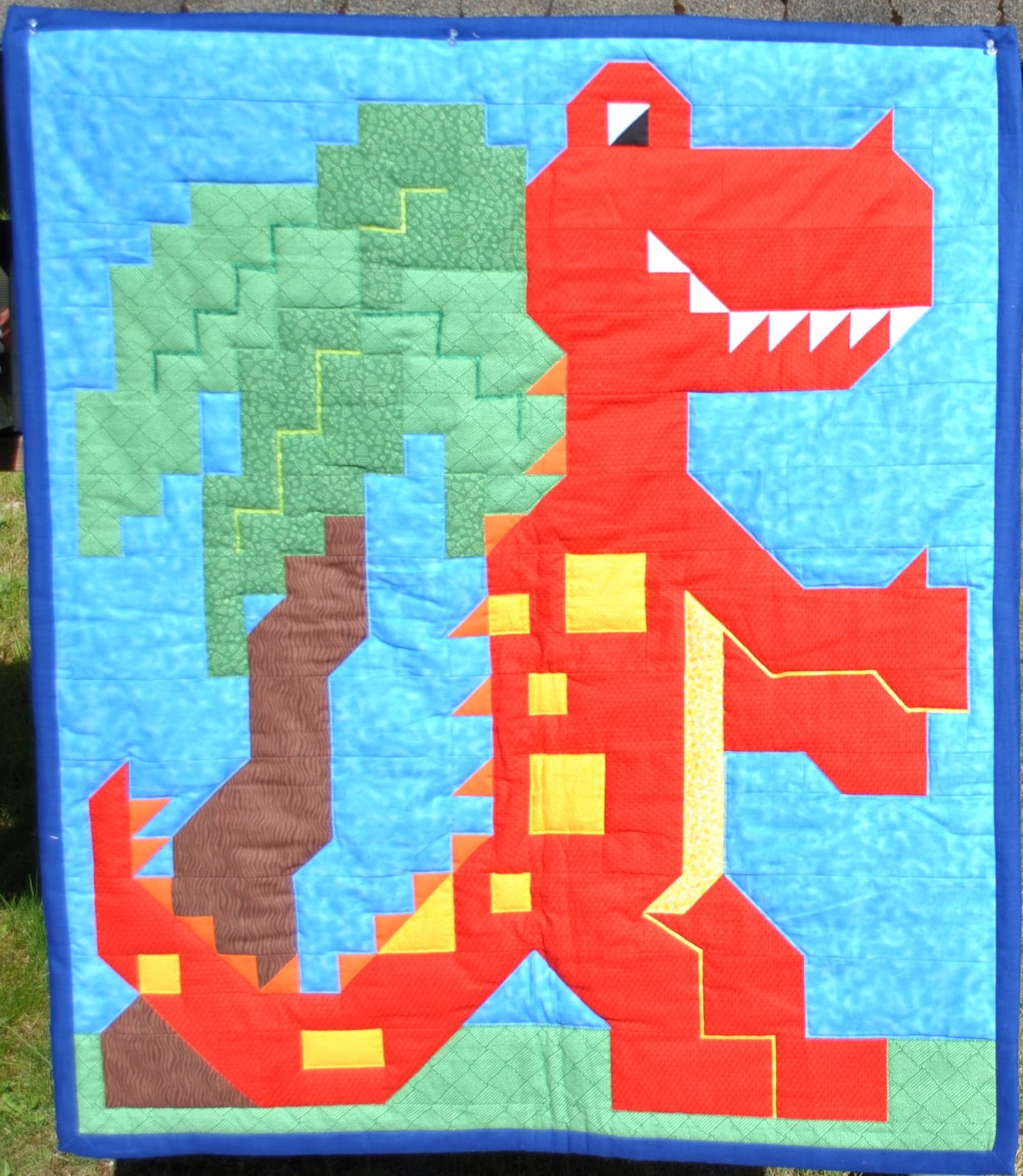 T-Rex quilt pattern baby boy quilt patterns