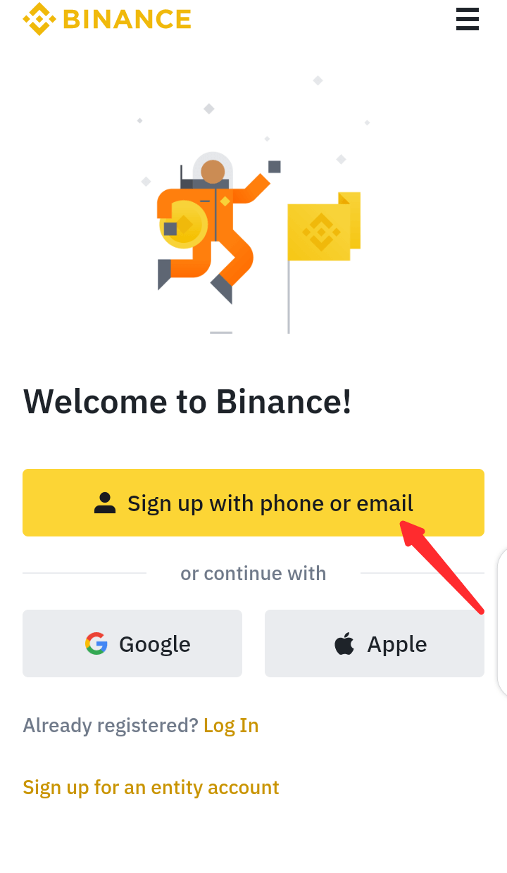 Sign in with phone or email