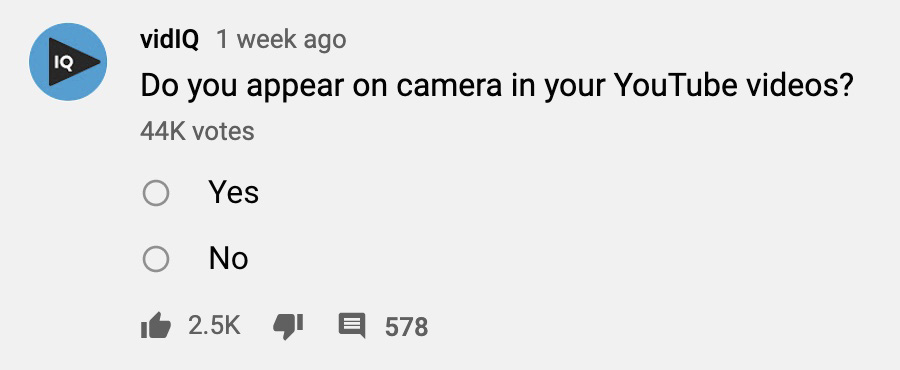 Enquetes do YouTube