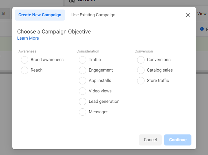 Facebook Campaign Objective