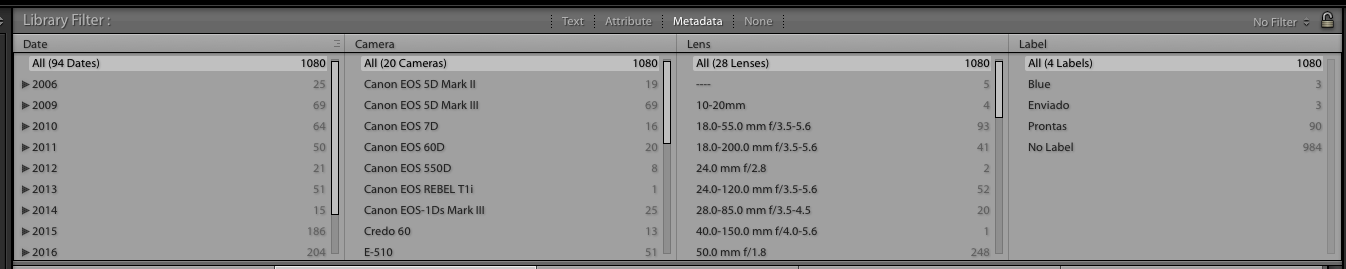 biblioteca lightroom