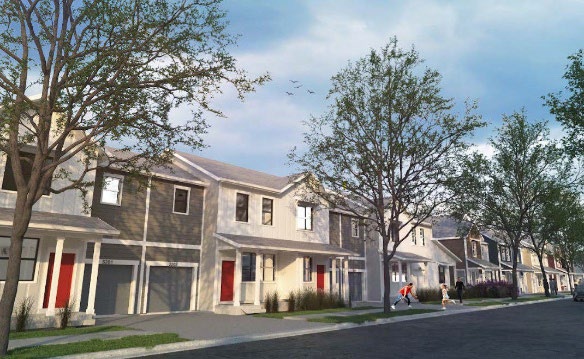 Architectural Rendering of Kechter Townhomes