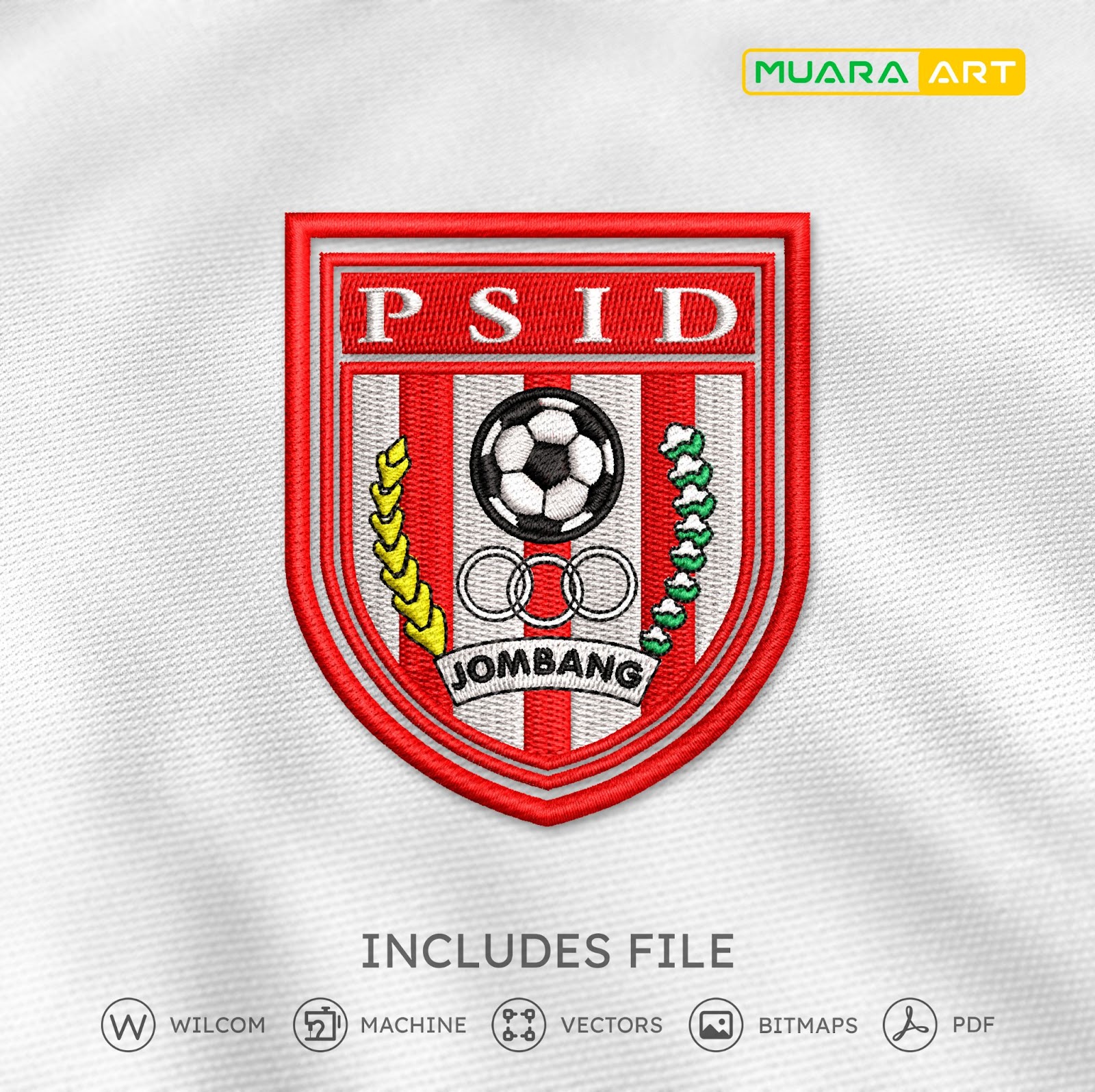 Desain Bordir Logo PSID Jombang (Jombang)