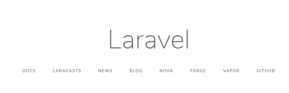 Projeto Laravel renderizado no navegador