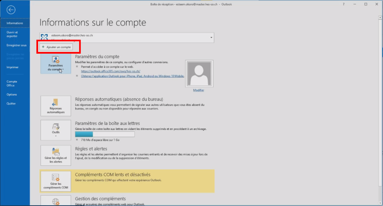Comment ajouter un compte de messagerie à Microsoft Outlook sur Windows - image GeekWorkers - 3