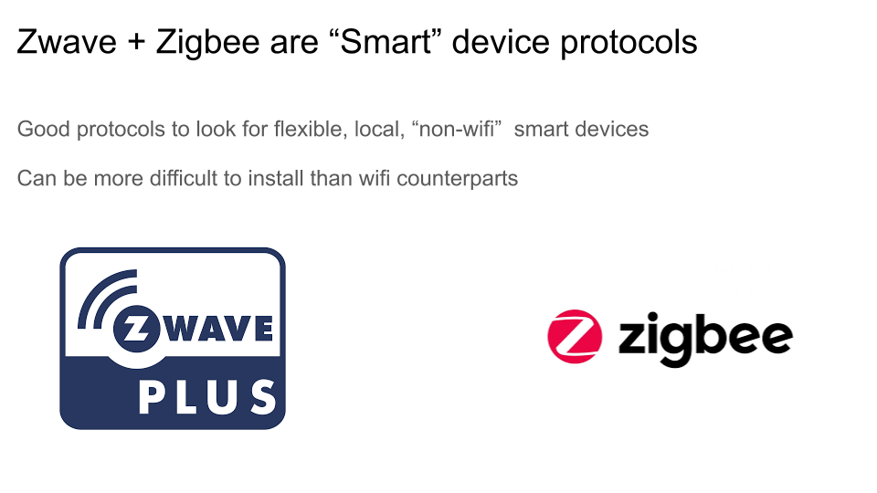 Zwave and Zigbee vs. Wif