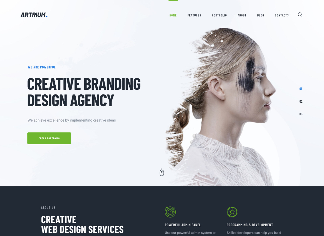 Artrium |  Tema WordPress Agência Criativa e Web Studio