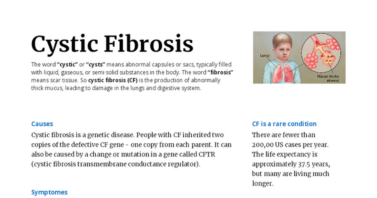 Copy of Cystic Fibrosis Poster 
