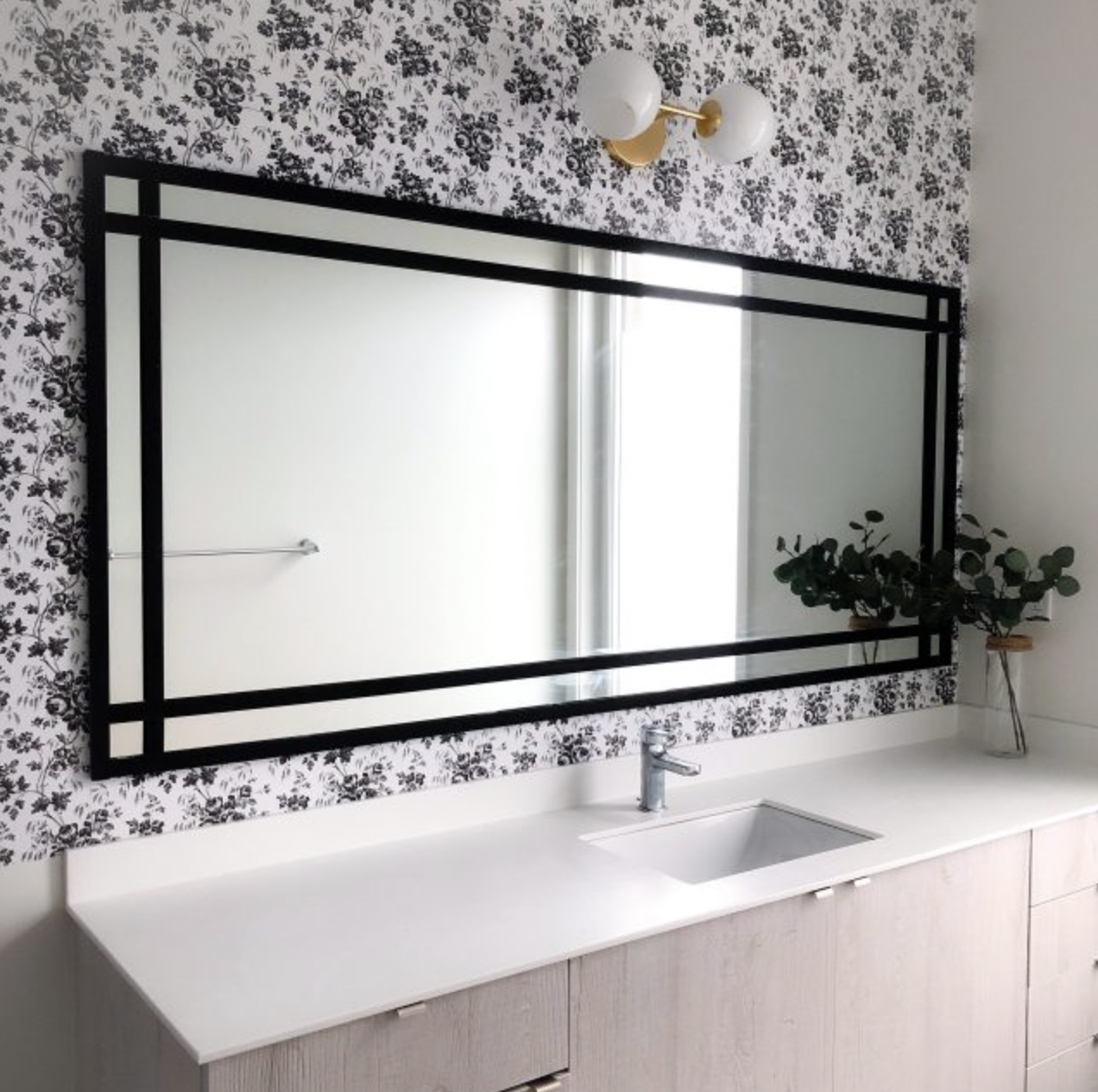  DIY Doubled Framed Mirror