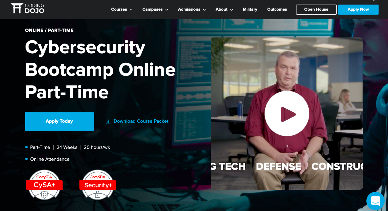  best cybersecurity bootcamp- Dojo 