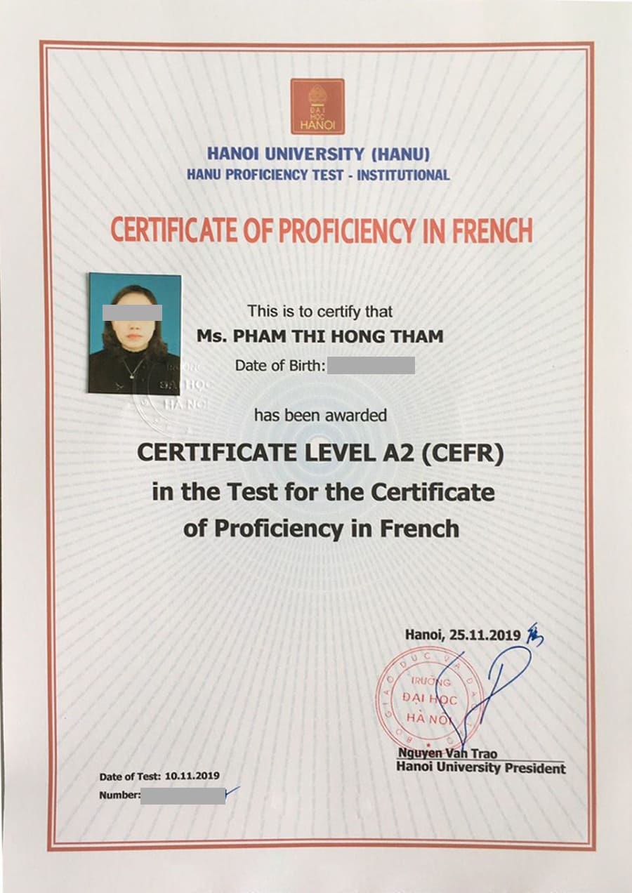 CEFR . certificate template