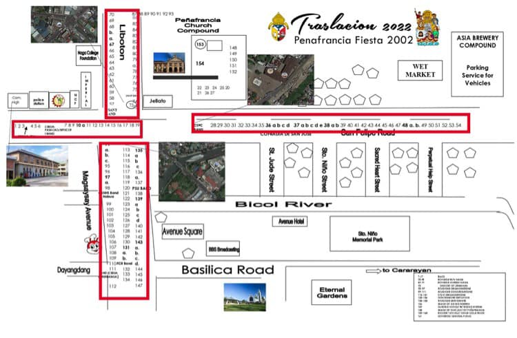 order of the procession, Traslacion 2022