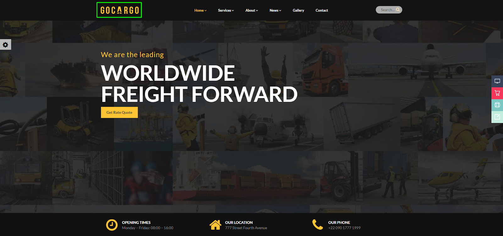 GoCargo - Logistics, Freight and Transportation WordPress theme
