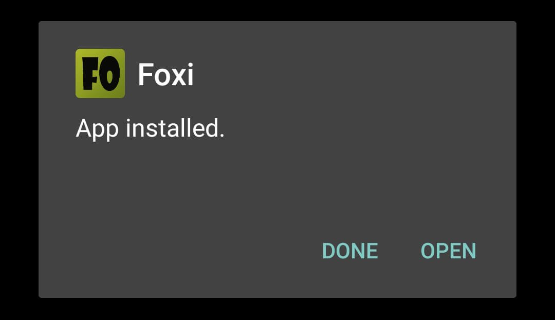 foxi apk installed