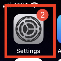 iphone settings button