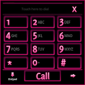 GO Contacts EX Pink Neon Theme apk