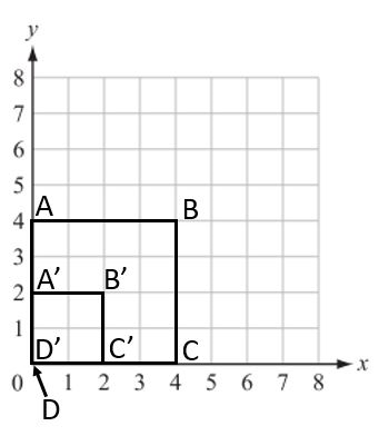 Square Abcd Was Dilated To Form Square A B C D Is This A Reduction Or An Enlargement What Scale Factor Was Used 3 Points Wyzant Ask An Expert