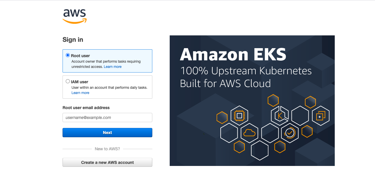 AWS Sign-in