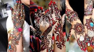Glitter Bridal Mehndi Designs
